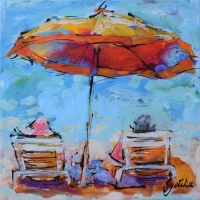 Beach Umbrella 12x12 — SOLD.j pg