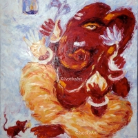 6. Ganesh 24''x30''oil—SOLD